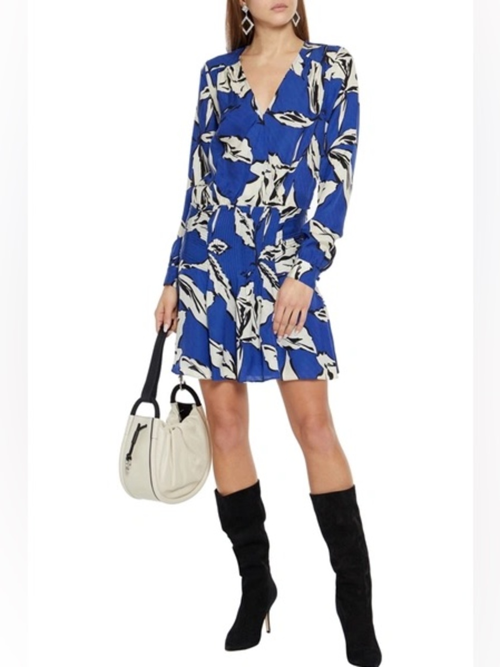 Veronica Beard Naomi Dress in Ultramarine Multi
